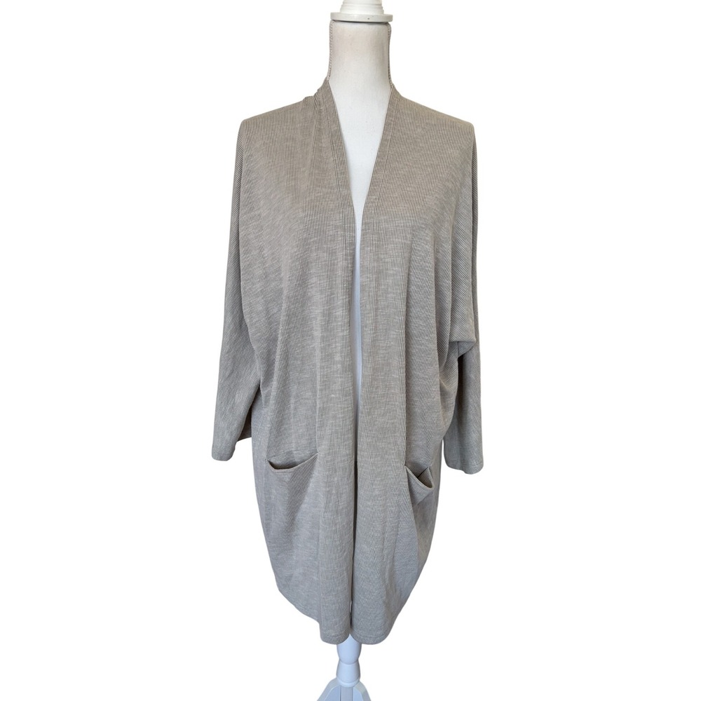 DONNI Anthropologie Ribbed Open CardiganDuster‎ Pockets One Size Fits All